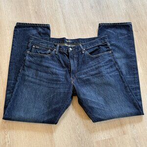Polo Ralph Lauren Hampton Relaxed Straight Jeans Men's Size 36x34 Blue Denim